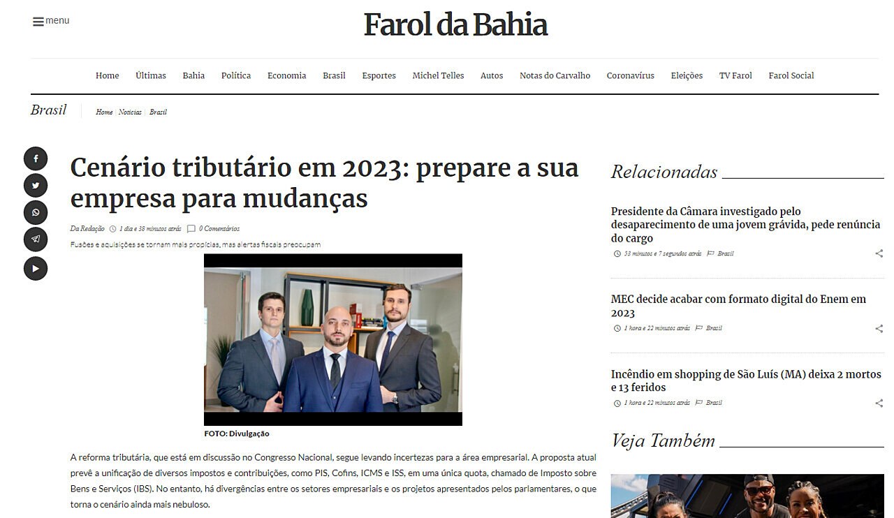 Cenrio tributrio em 2023: prepare a sua empresa para as mudanas
